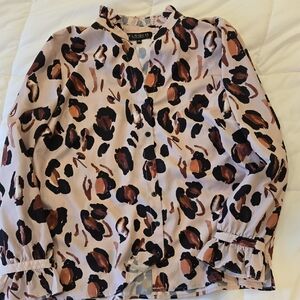 Eloquii Animal Print Blouse